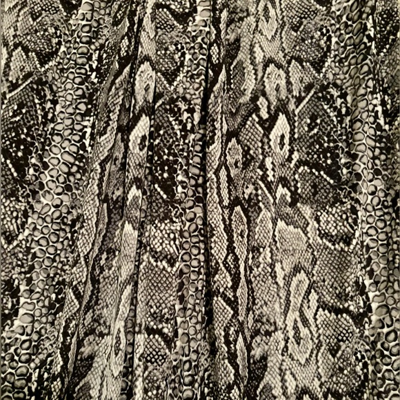 BCBGMAXAZRIA Twist-Front Snakeskin Dress - Picture 3 of 7